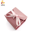 caja de anillo de regalo de boda caja de regalo rosa con cierre magnético mini