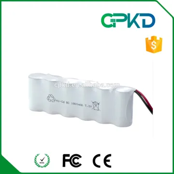 NiCd Rechargeable battery sc 7.2v 1800 ni cd battery pack /sc1800 nicd battery pack