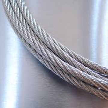 Corde métallique 7x19 AISI316 AISI316 en acier inoxydable