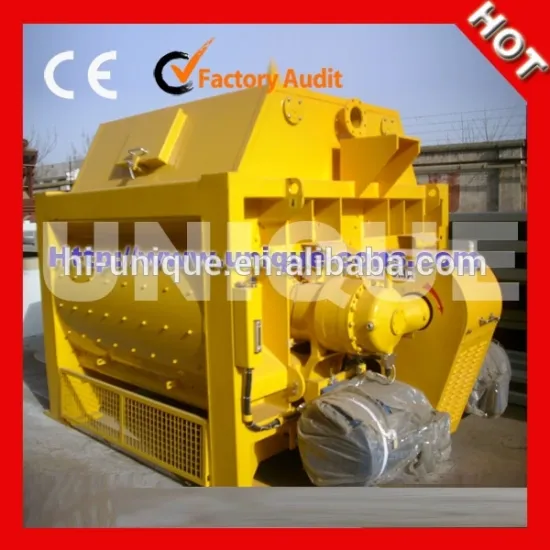 New Machine UNIQUE Brand Twin Shaft Concrete Mixer 4000L