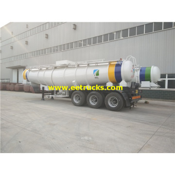 19000L 3 trục H2SO4 Xe tăng phân phối Semi-Trailers