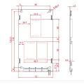 Red dot-matrix display board for elevators