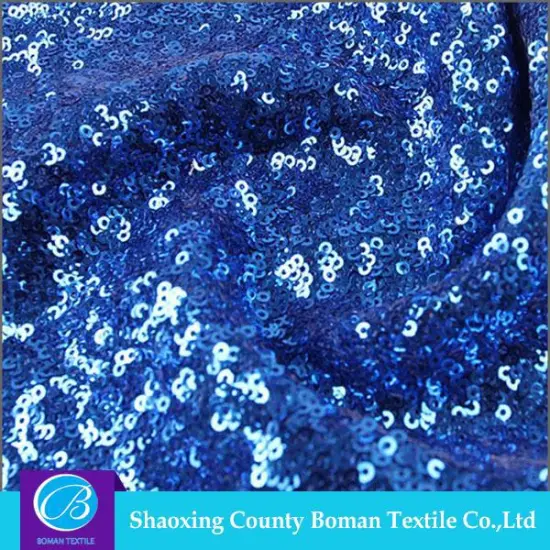 Textile fabric supplier Top-end Beautiful Knitted sequin mesh fabric