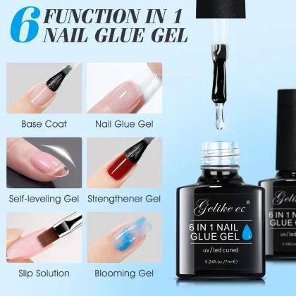 Customized Logo Nail Tip Glue Gel & Acrylic Brush on Nail Glue