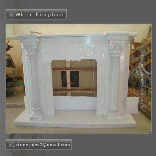 Fireplace- Guangxi White Marble