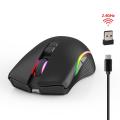 Mouse wireless di gioco ricaricabile di tipo C RGB