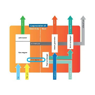 Natural Gas/ Bio Gas Generator CHP Waste Heat Recovery System
