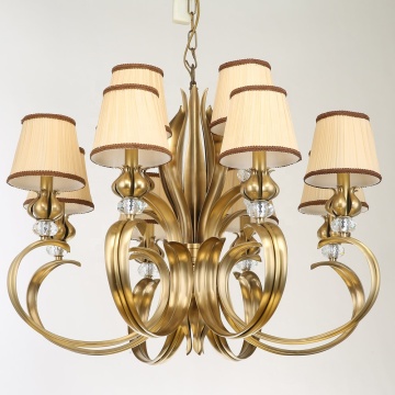European Villa Chandelier - Brass Tree of Life Design for Dining and Bedroom