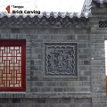 Brick carving fu lu shou statue