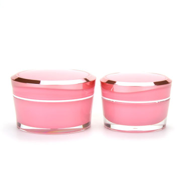 empty plastic acrylic two side luxury hand cream cosmetic jars with logo