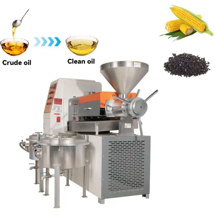 Spiral Household Mustard Seed Vegetable Oil Press Machine: Agricultural Multi-Functional Oil Extractor
