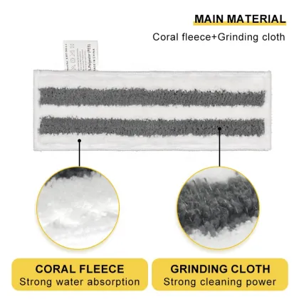 Factory Direct Reusable Microfiber Mop Cloths for Karcher SC Series Vacuums: Efficient Rectangle Cleaning Dust Mop Pads