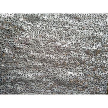 tissu polyester réversible sequin prix au mètre tissu