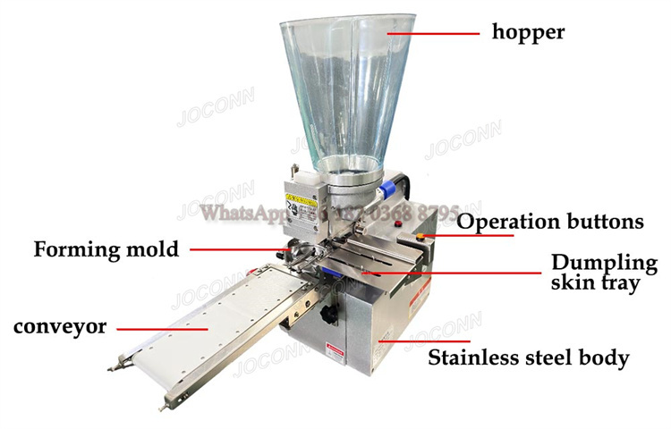 Hot Sale Table Top Gyoza Machine: Fried Dumpling & Meat Dumpling Maker