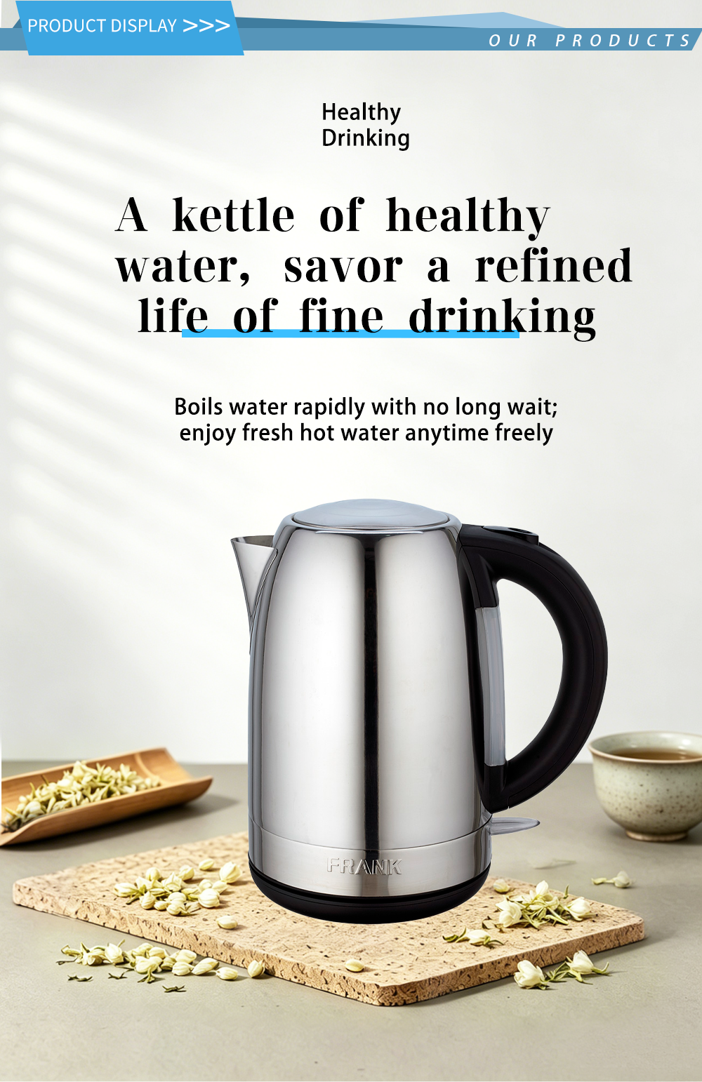304 stainless steel kettle FK-1309 1