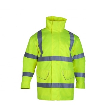 Pockets Logo Customized Hi Vis Safety Jacket Clothing