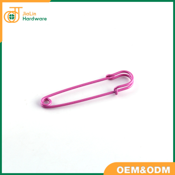 Big garment brooch safety pin 3 inch length,red painted