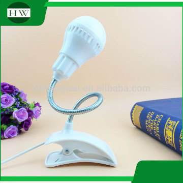 flexible target adjustable plastic mini usb charging charge foldable collapsible folding led clamp clip work reading book light