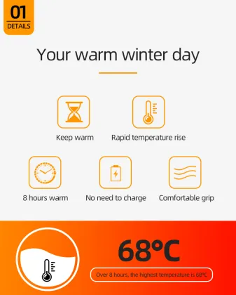 Instant Heat: No-LogoDisposable Adhesive Hand Warmer Patch