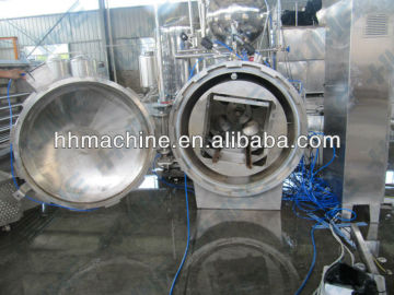 Water Immersion Rotary Retort suitable for rice pudding products