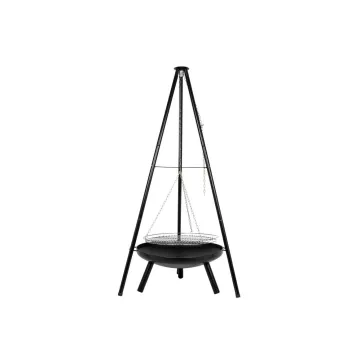 Wholesale Outdoor Charcoal Integral Cast Iron Tripod Durable BBQ Grill