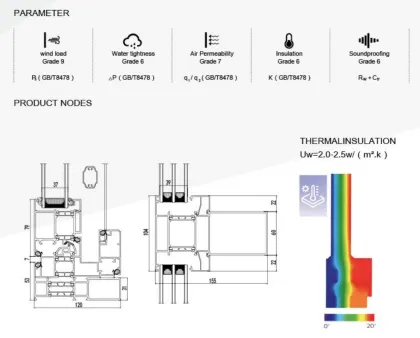 Aluminium Casement windows Acoustic Window