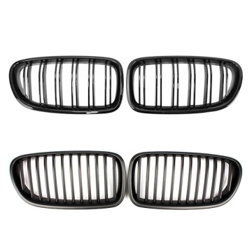 BMW 5 Series F10 F11 F18 Gloss Black Kidney Grille - Racing Car Front Grille Replacement