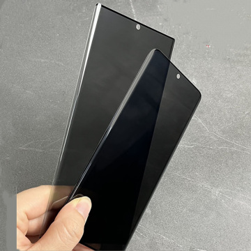 3D gebogen anti-spy privacy schermbeschermer voor Samsung S23 Ultra met gehard glasondersteuning voor S23, S22 vingerafdruk