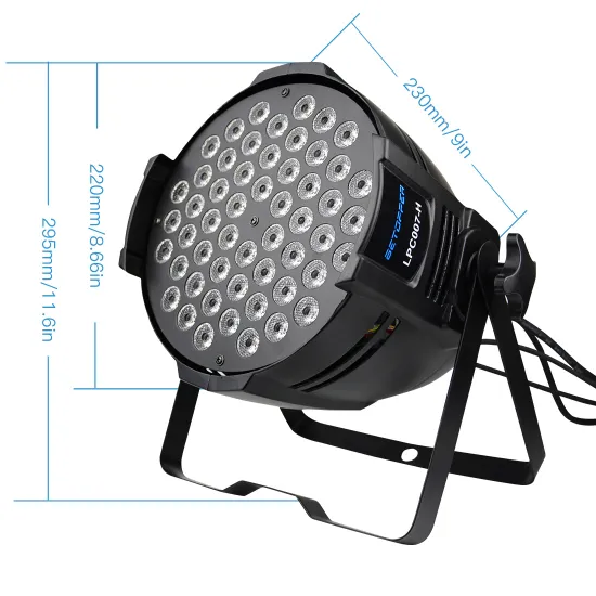 Big Dipper LPC007-H LPC007 RGB Emitting Color and 54 x 3W par stage light