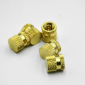 Customized non-standard brass copper knurled insert nut