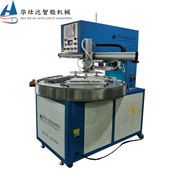 High Frequency Automatic Round Rotary Welding Machine with Manipulator for Toys Packaging