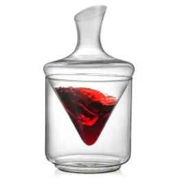 decanter glass set with ice bucket