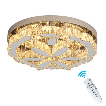Lampada a soffitto a LED in acciaio inossidabile personalizzato in fabbrica - Lampada di cristallo a 3 colori