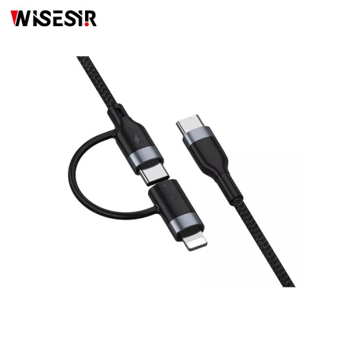 Magnetic Data Cable Type C PD 60W 2-In-1 Type-C Fast Charging Data Cable Manufactory
