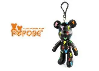 Novelty POPOBE Bear Customised Key Chains , Popular Promoti