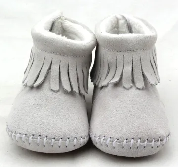 Wholesale Baby Leather Moccasins Soft Sole Winter Baby Boot