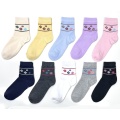 Lovely casual female pilates yoga stretch socks