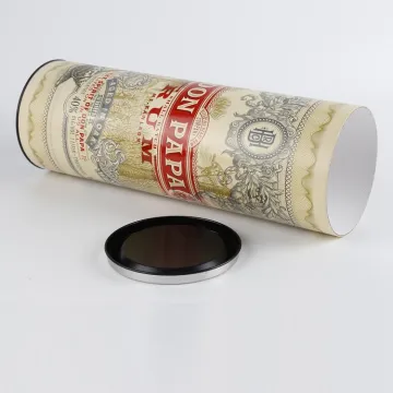 Cardboard Cylinder Packaging Single Wine Tube Box