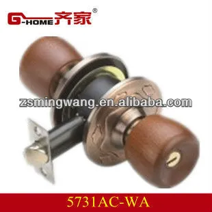 wooden ball knob lockset 5731