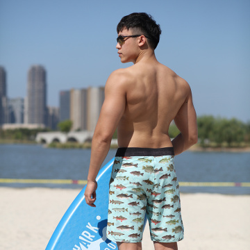 Boardshorts para hombre con estampado digital elástico en 4 vías de 160GSM