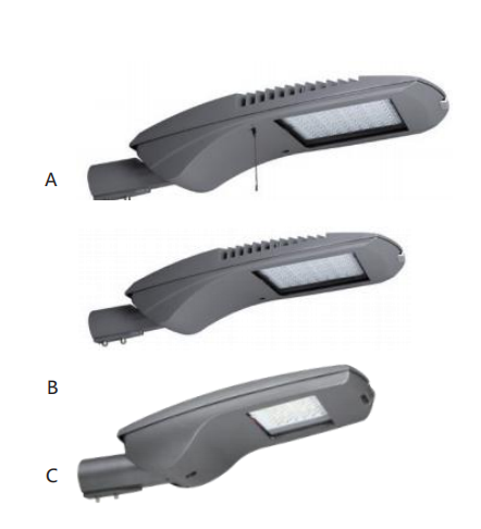 60W Gray 6000K IP65 AC LED Street Light