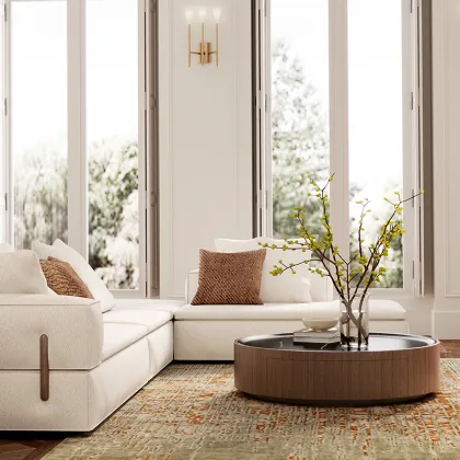 Bass Modular Sofa with Wood Stick