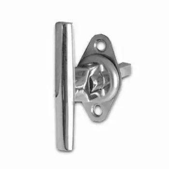Folding T-handle Latch with Zinc or Chrome Plated Finish, Suitable for Steel Door