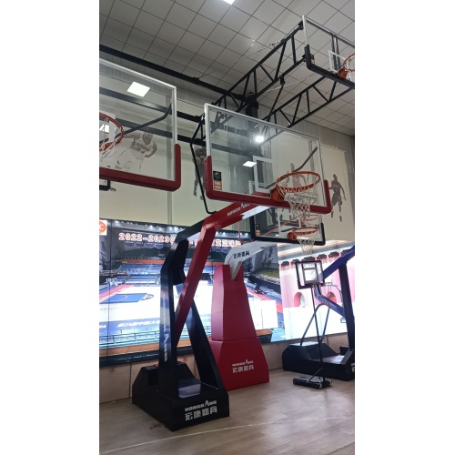 Movable basketball hoop stands