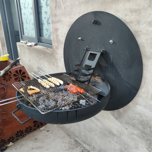 Amazon Top Sell Black Corten Steel Bbq Grill