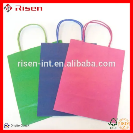 Classic printing paper bag with handle
