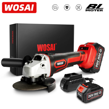 WOSAI MT Series 20V Brushless Angle Grinder Lithium-Ion Battery Cordless Angle Grinder Machine Cutting Electric Power Tools