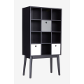 Storage Shelf Bookcase Wooden Open Bookshelf Organizer Cabinet