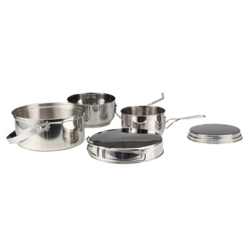 Stainless Steel Combination Cookware Camping Kitchenware