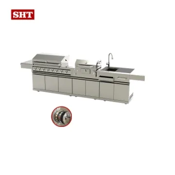 New Design Stainless Steel Grill Gas Modular Kitchen Outdoor Cabinet
